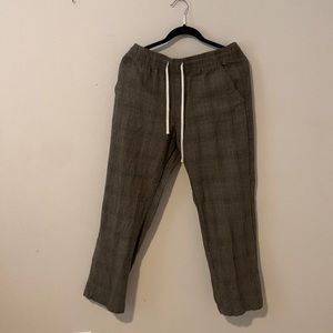 Vintage straight leg pants from PacSun, black and brown.